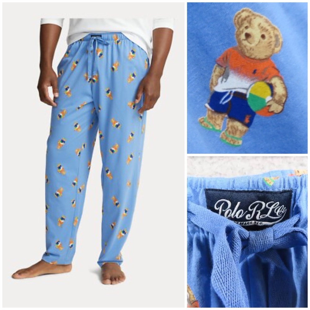 Polo Ralph Lauren ~ ✨Host Pick✨ Mens Polo Bear Cotton Jersey Pajama Pants